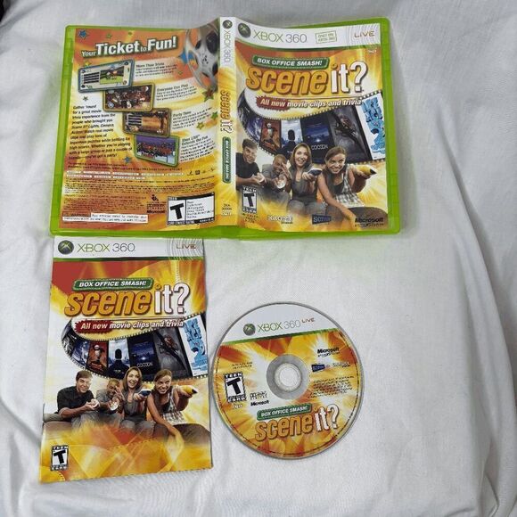Scene It? Box Office Smash! (Microsoft Xbox 360) Complete FAST SHIPPING! - Picture 1 of 6